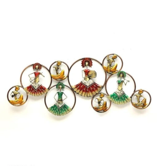 Metal Iron 9 Ring Doll With Led - Multicolor, Metal, Pack of1